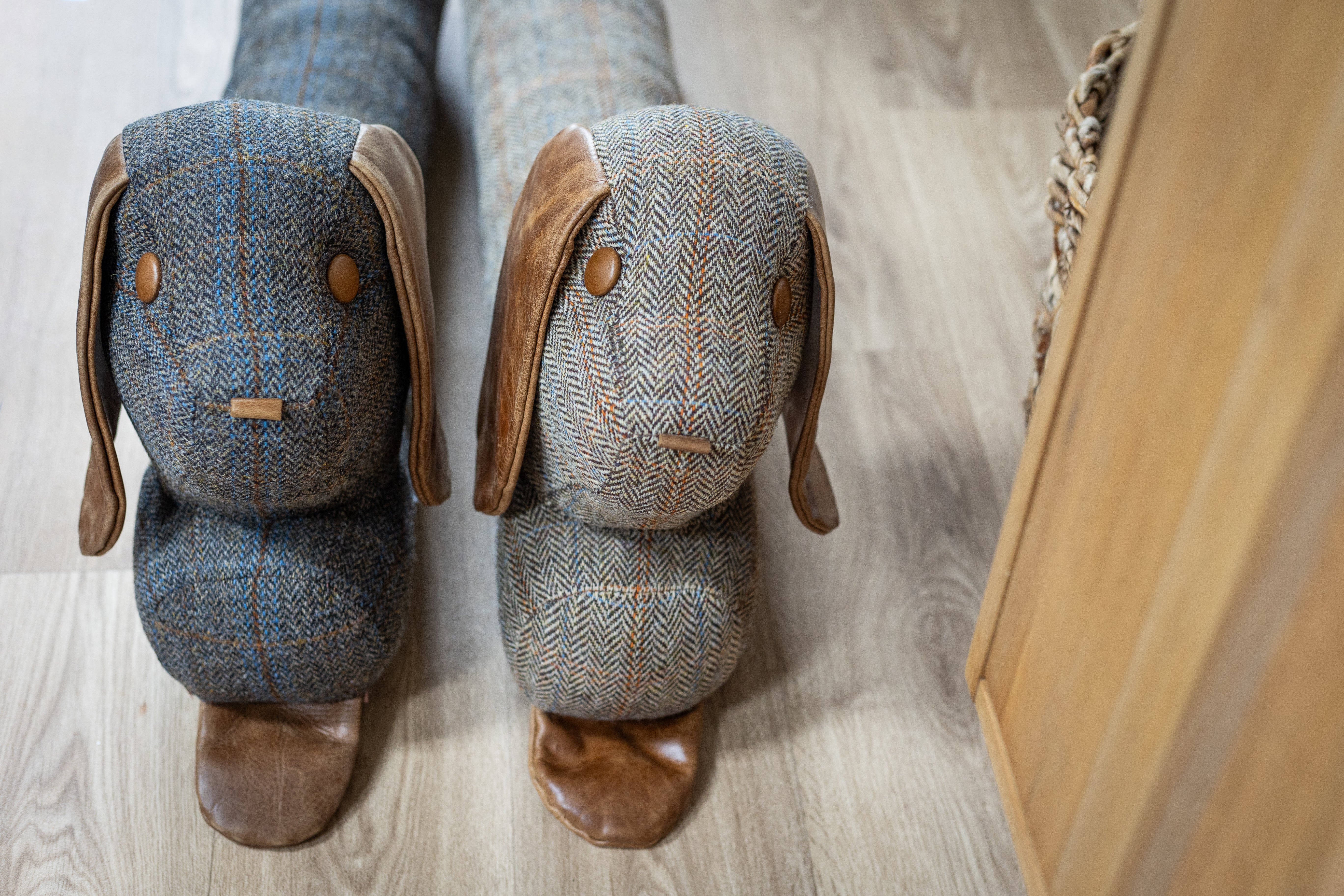 Uist Night Harris Tweed Dog Door Draught Excluder